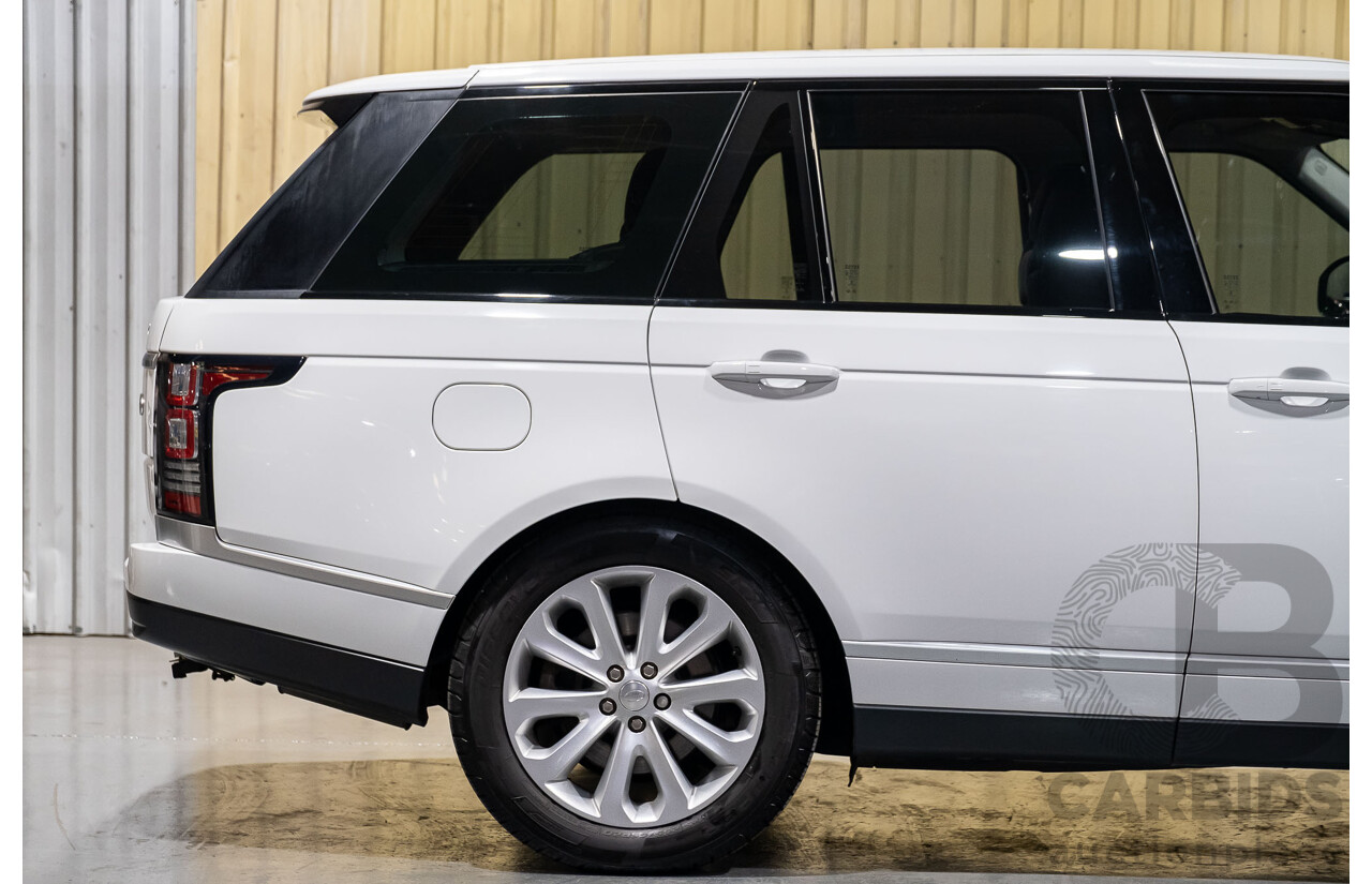 6/2014 Land Rover Range Rover Vogue TDV6 LG MY14.5 4d Wagon White 3.0L Twin Turbo Diesel