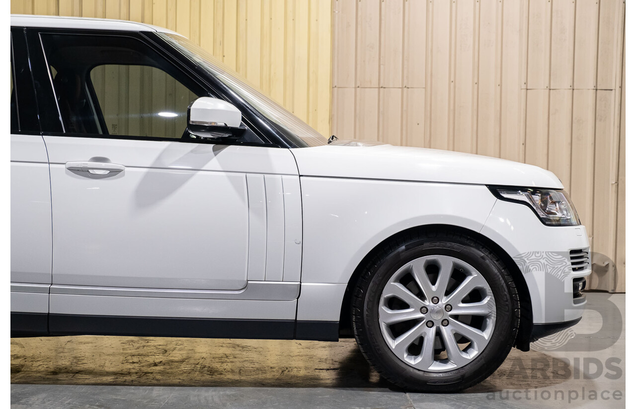 6/2014 Land Rover Range Rover Vogue TDV6 LG MY14.5 4d Wagon White 3.0L Twin Turbo Diesel