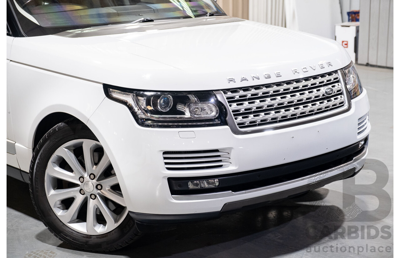 6/2014 Land Rover Range Rover Vogue TDV6 LG MY14.5 4d Wagon White 3.0L Twin Turbo Diesel