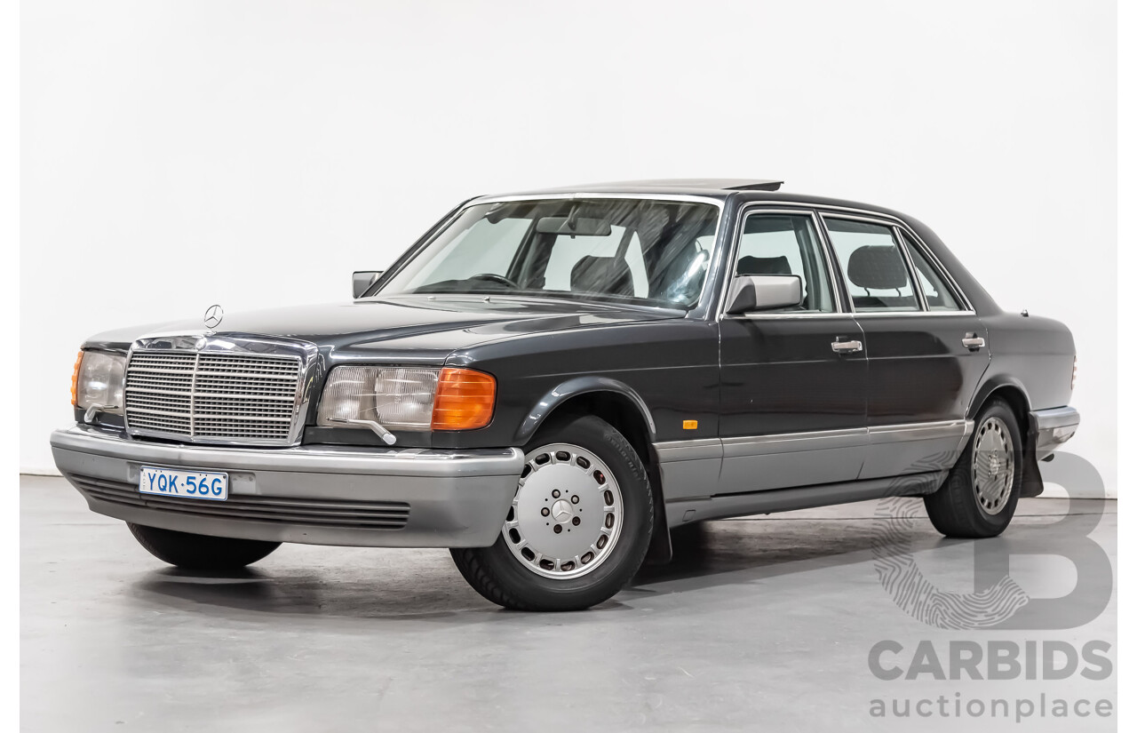 1/1988 Mercedes-Benz 560 SEL W126 4d Sedan Black 5.5L V8
