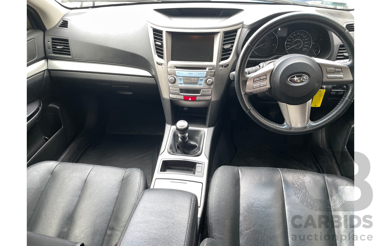 2/2012 Subaru Outback 2.0D Premium MY12 4d Wagon White 2.0L