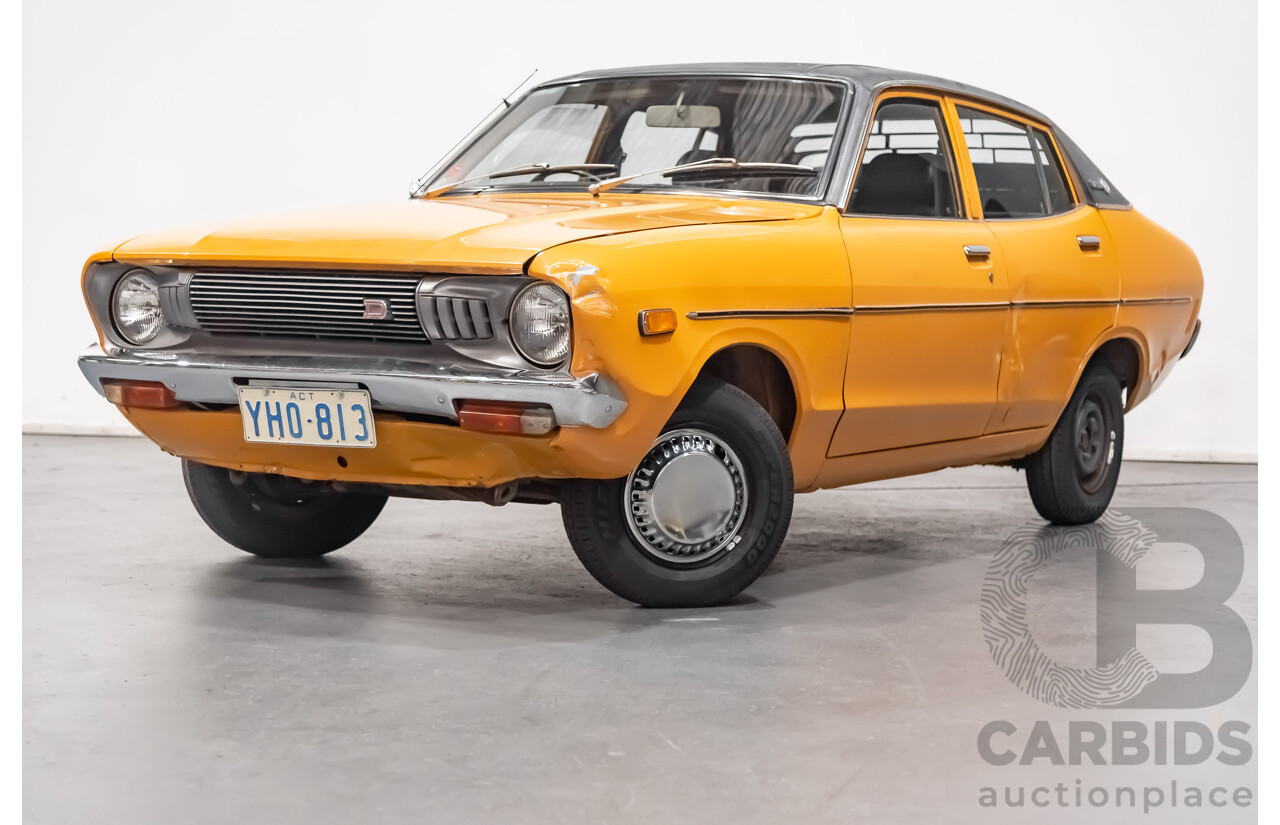 12/1976 Datsun 120y GL 4d Sedan Orange 1.2L