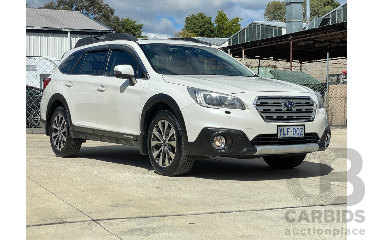 4/2016 Subaru Outback 2.0D Premium MY15 4d Wagon White 2.0L