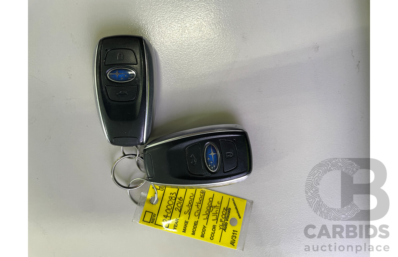 4/2016 Subaru Outback 2.0D Premium MY15 4d Wagon White 2.0L