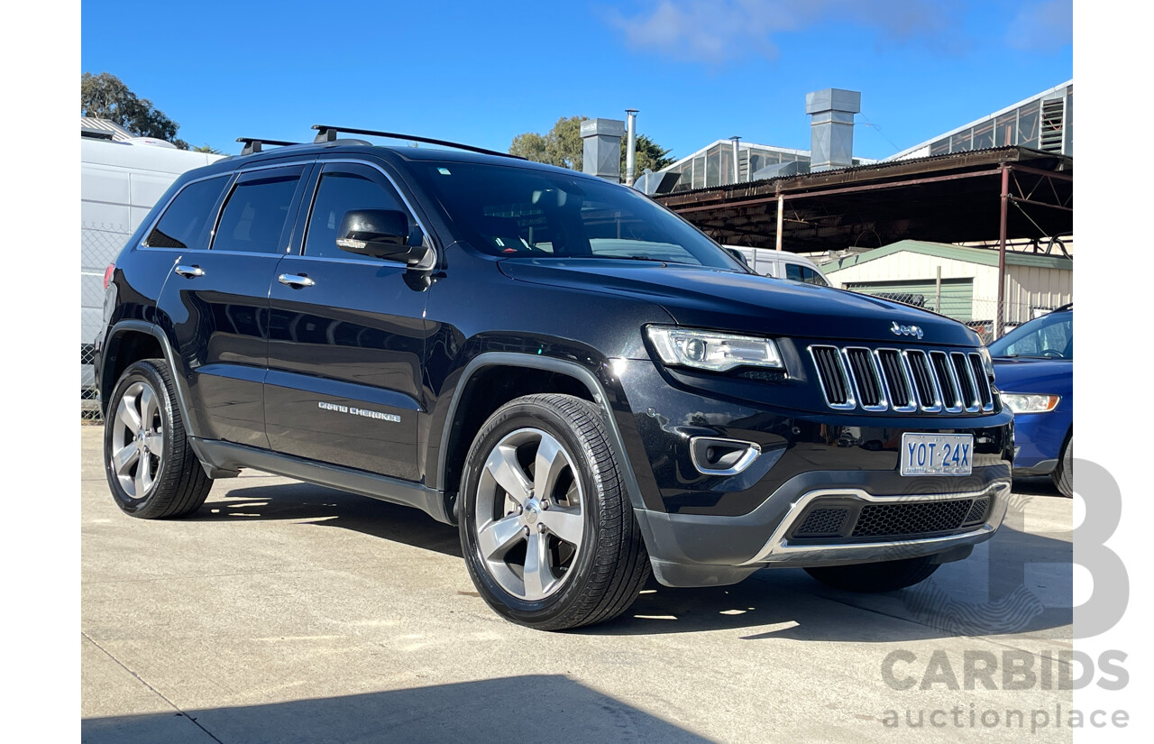 8/2014 Jeep Grand Cherokee Limited (4x4) WK MY14 4d Wagon Black 3.0L
