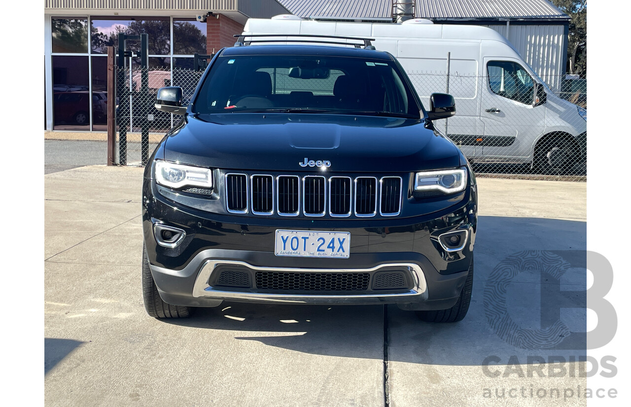8/2014 Jeep Grand Cherokee Limited (4x4) WK MY14 4d Wagon Black 3.0L