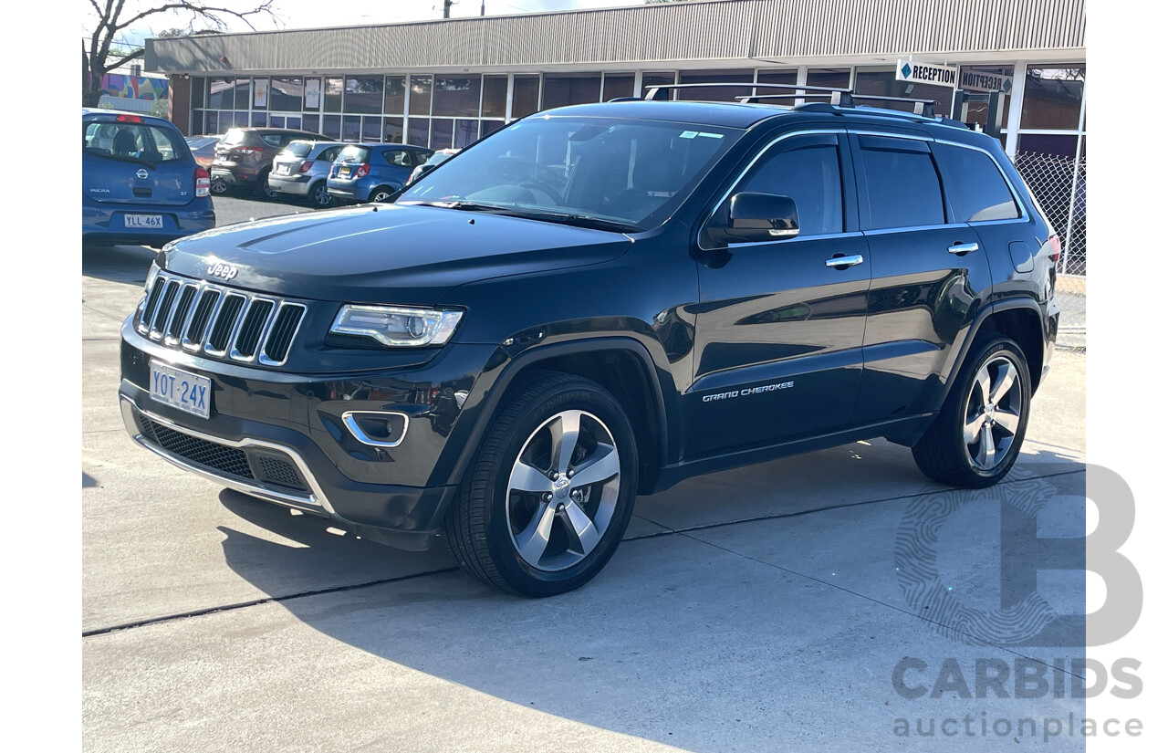 8/2014 Jeep Grand Cherokee Limited (4x4) WK MY14 4d Wagon Black 3.0L