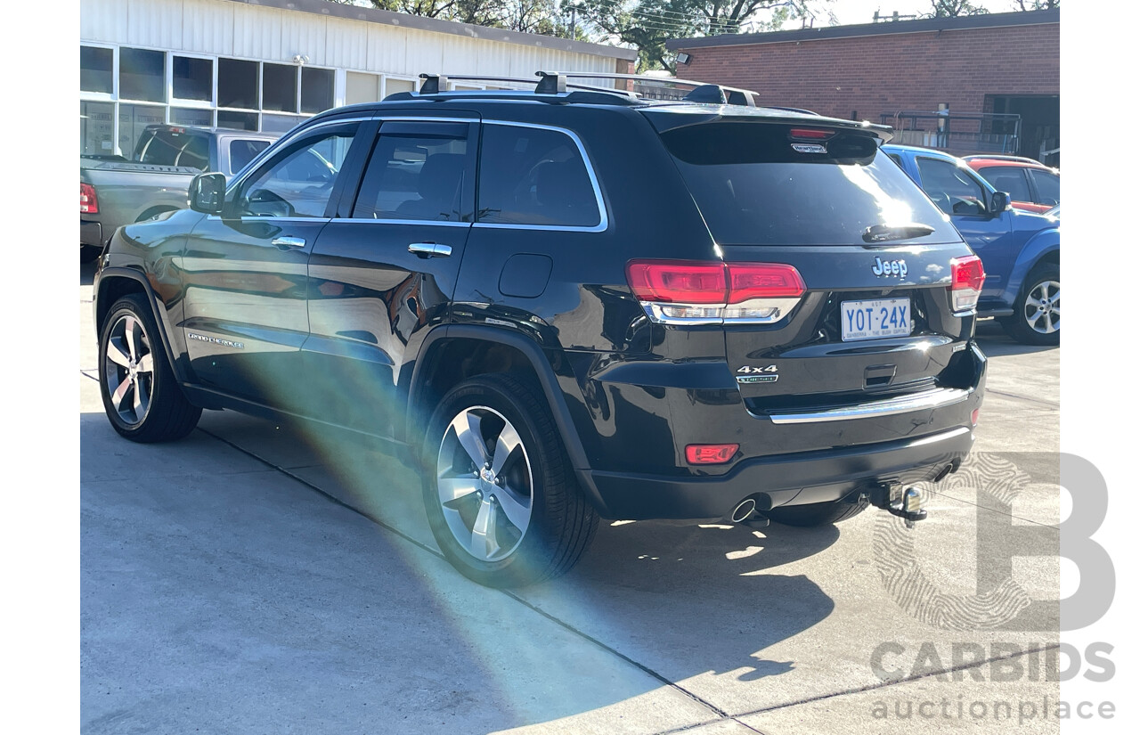8/2014 Jeep Grand Cherokee Limited (4x4) WK MY14 4d Wagon Black 3.0L