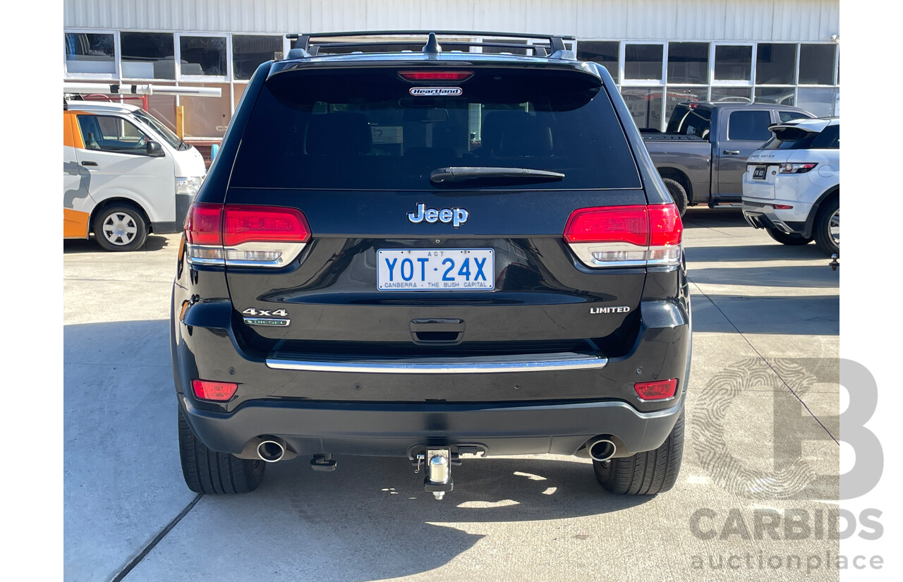 8/2014 Jeep Grand Cherokee Limited (4x4) WK MY14 4d Wagon Black 3.0L