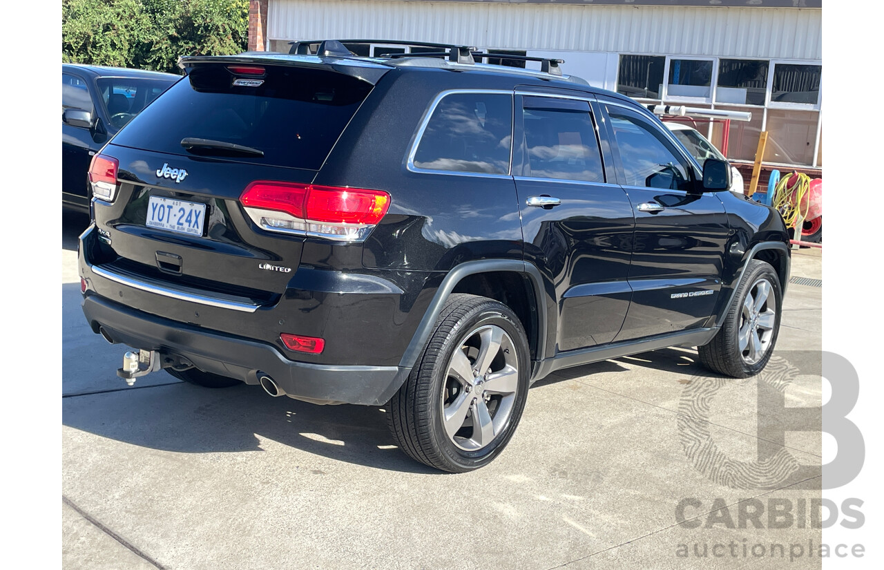 8/2014 Jeep Grand Cherokee Limited (4x4) WK MY14 4d Wagon Black 3.0L