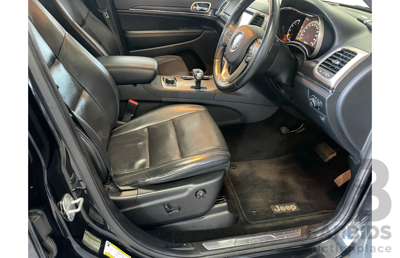 8/2014 Jeep Grand Cherokee Limited (4x4) WK MY14 4d Wagon Black 3.0L