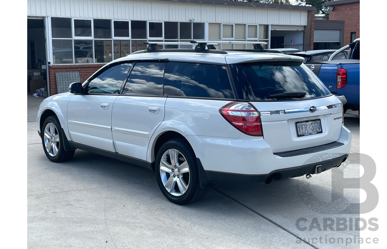 02/2009 Subaru Outback 2.5i MY09 4d Wagon White 2.5L