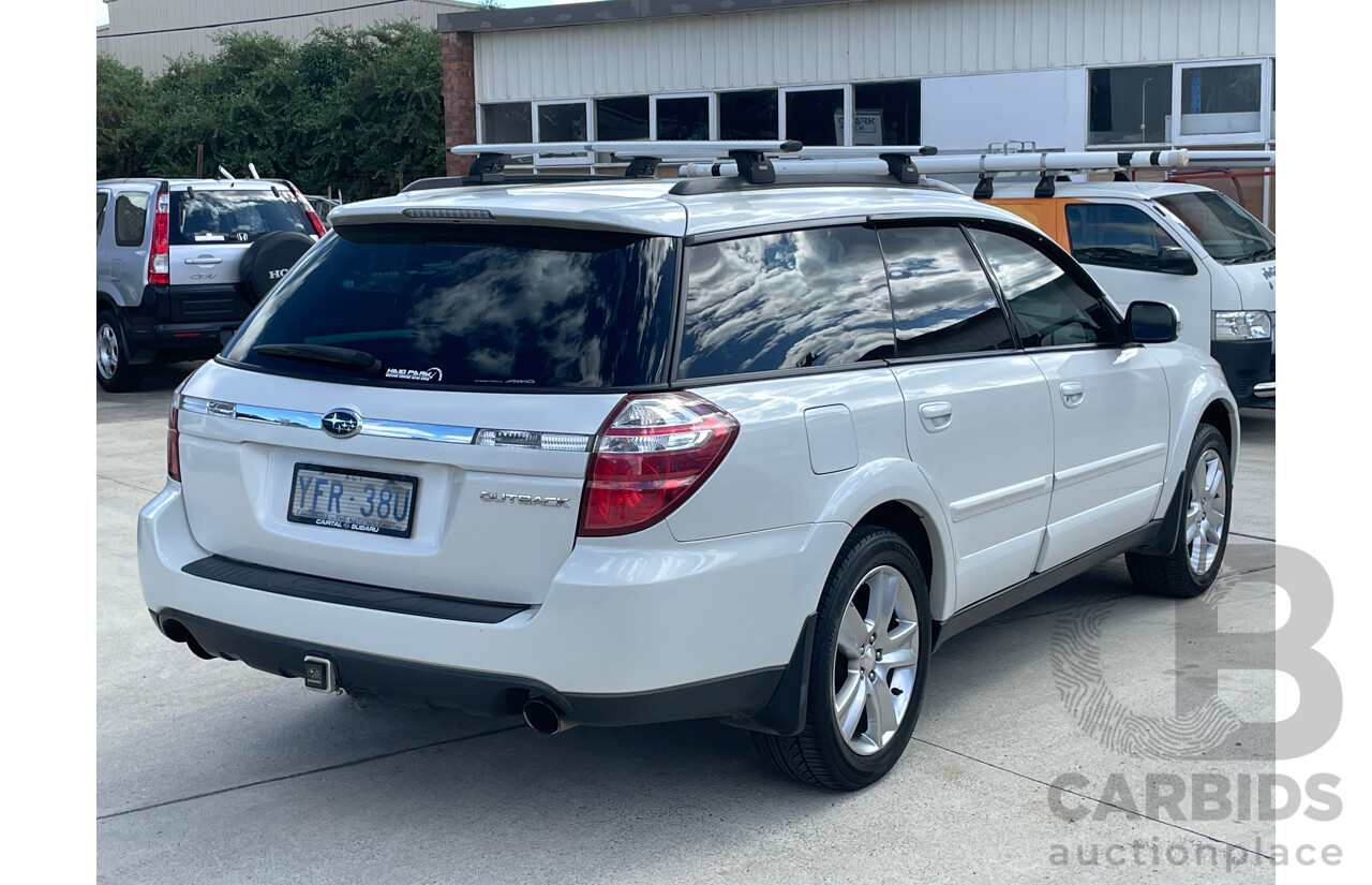 02/2009 Subaru Outback 2.5i MY09 4d Wagon White 2.5L