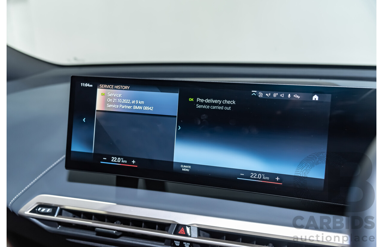 08/2022 BMW iX xDrive40 Sport (AWD) I20 4d Wagon Black - Dedicated Electric