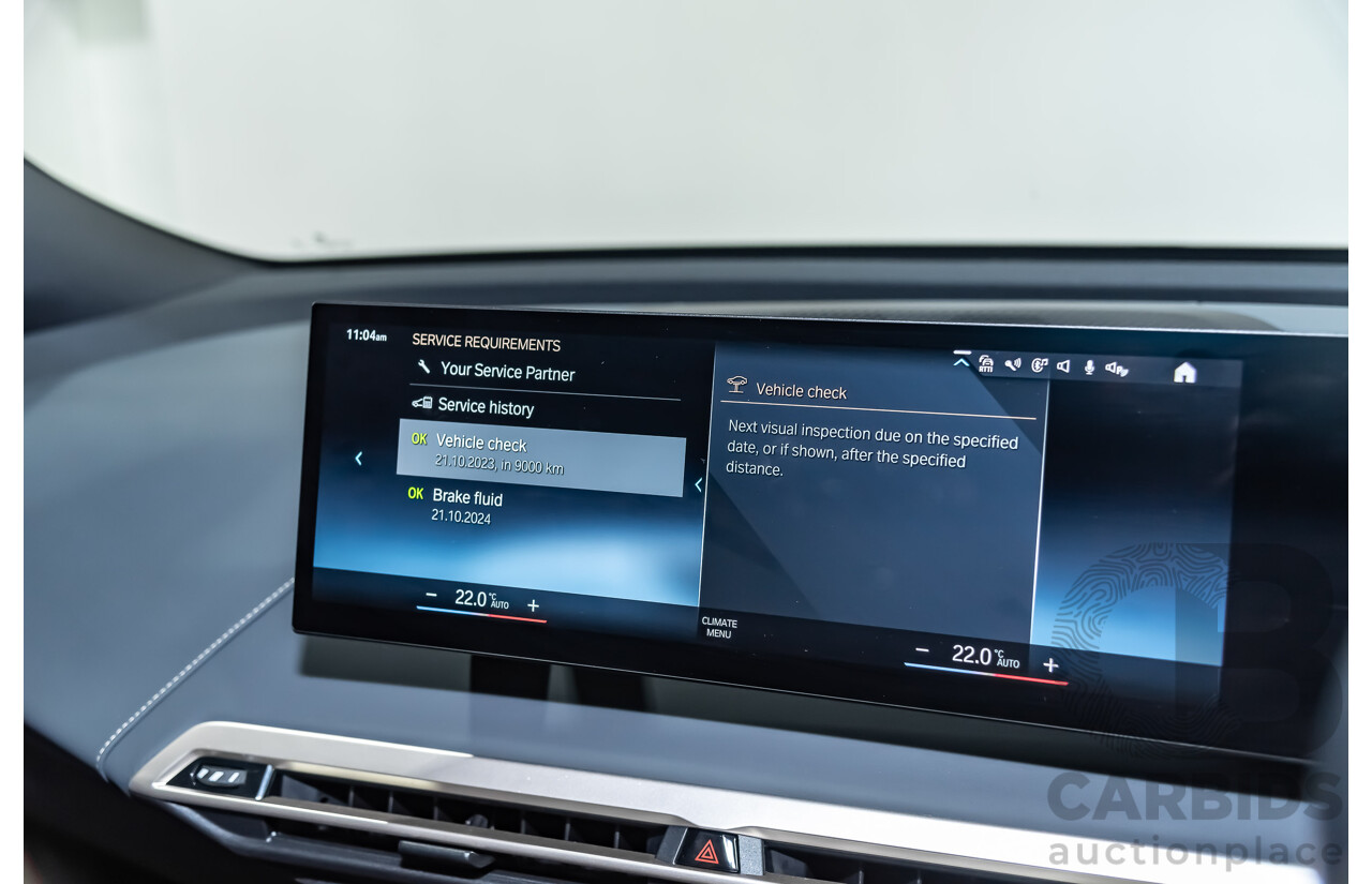 08/2022 BMW iX xDrive40 Sport (AWD) I20 4d Wagon Black - Dedicated Electric