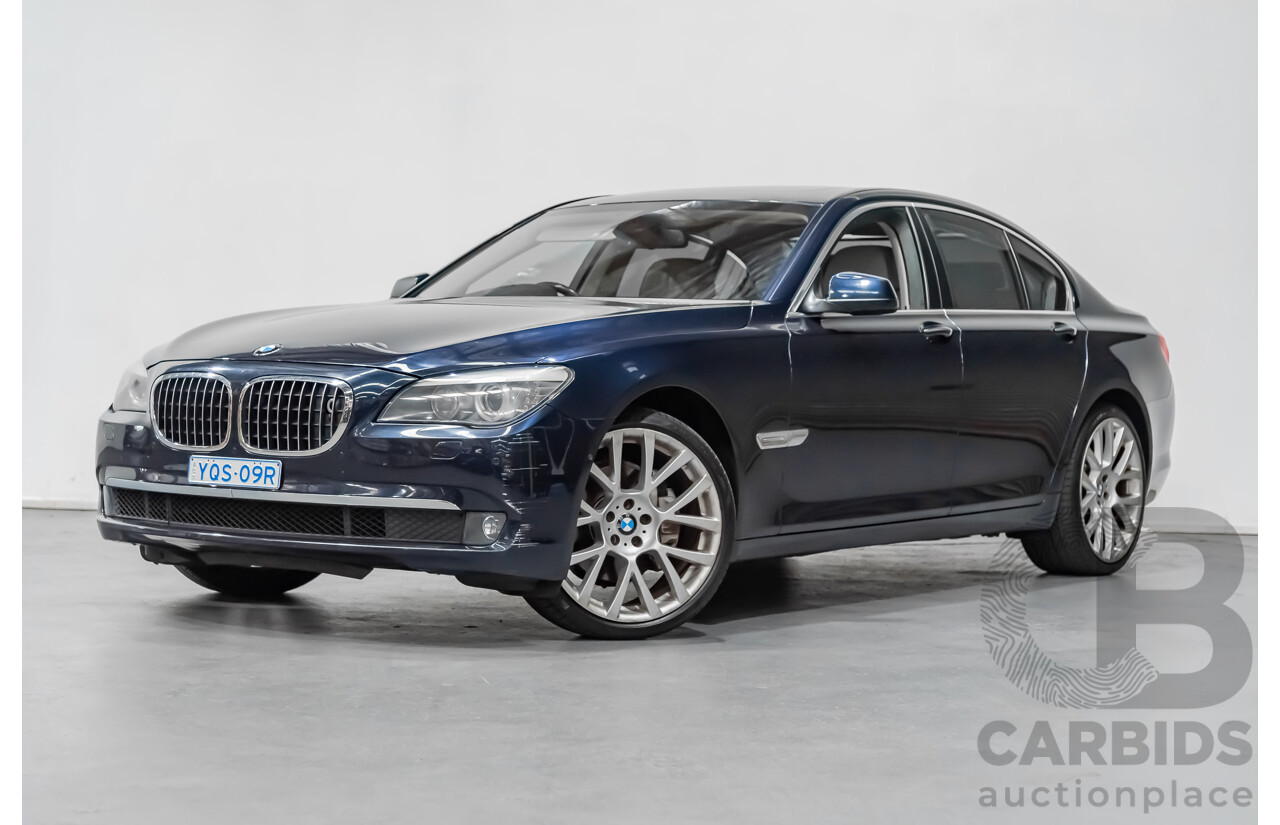 6/2009 BMW 740i F01 4d Sedan Blue 3.0L Turbo