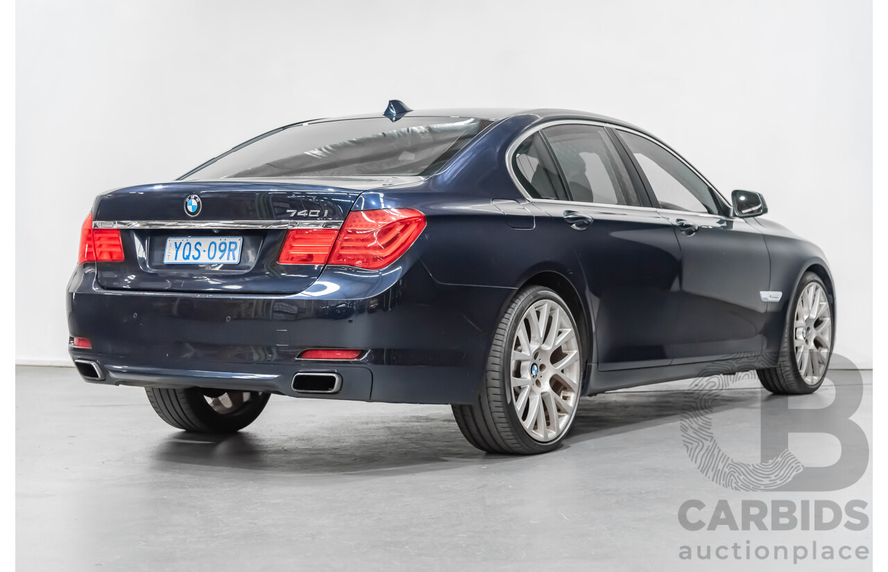 6/2009 BMW 740i F01 4d Sedan Blue 3.0L Turbo