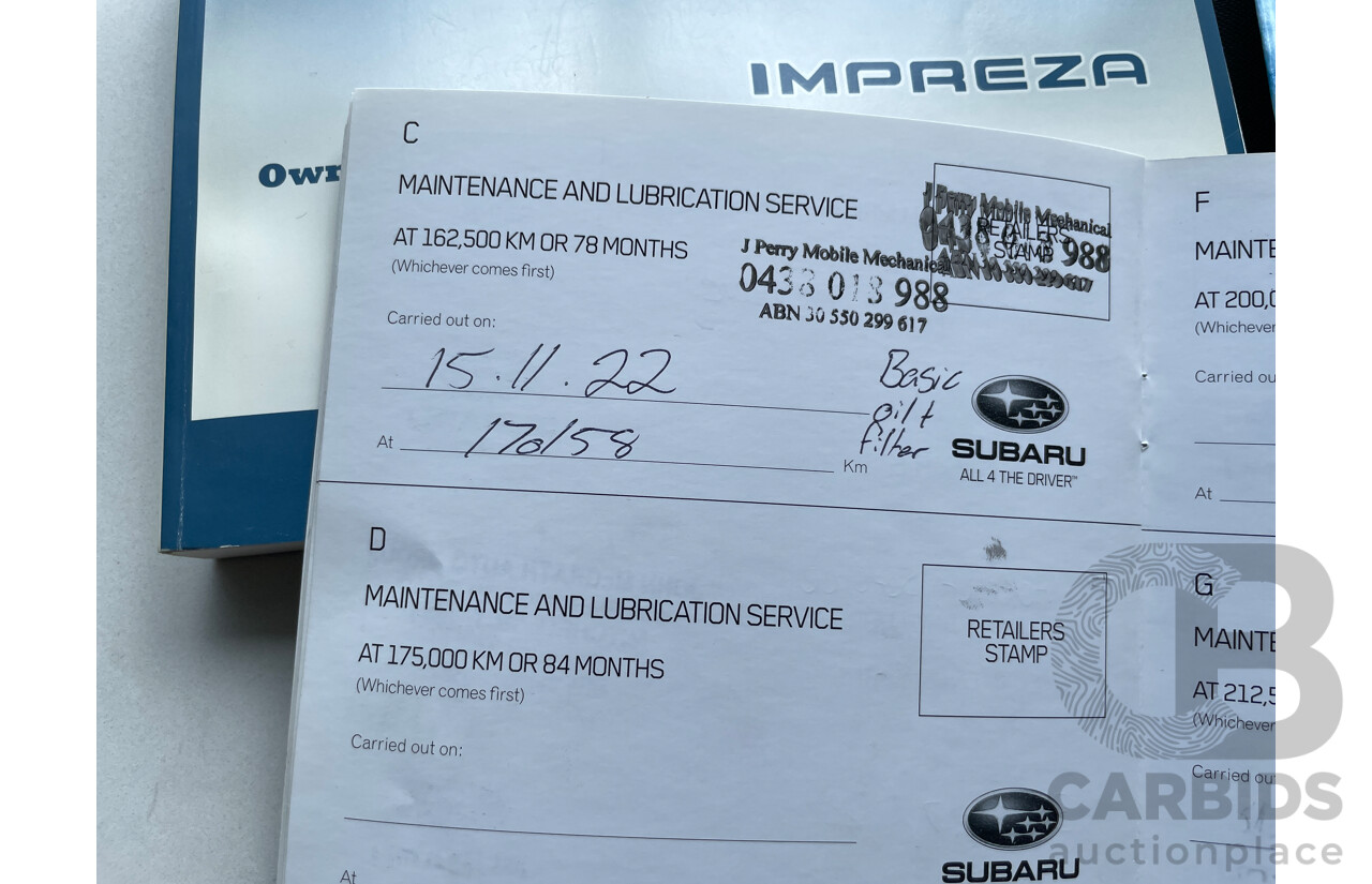 1/2011 Subaru Impreza R Special Edition (awd) MY11 5d Hatchback White 2.0L