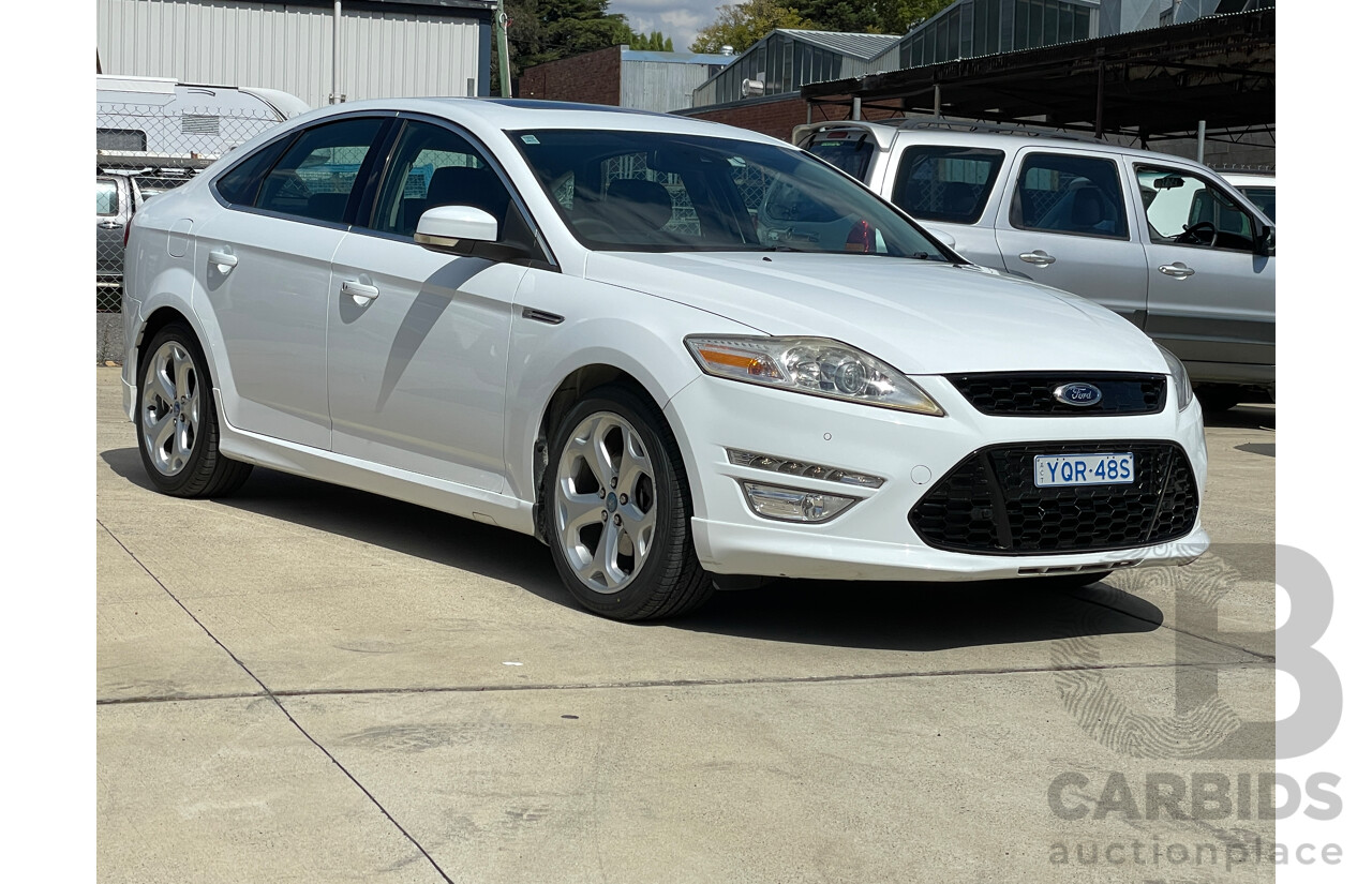 8/2011 Ford Mondeo Titanium MC 5d Hatchback White 2.0L