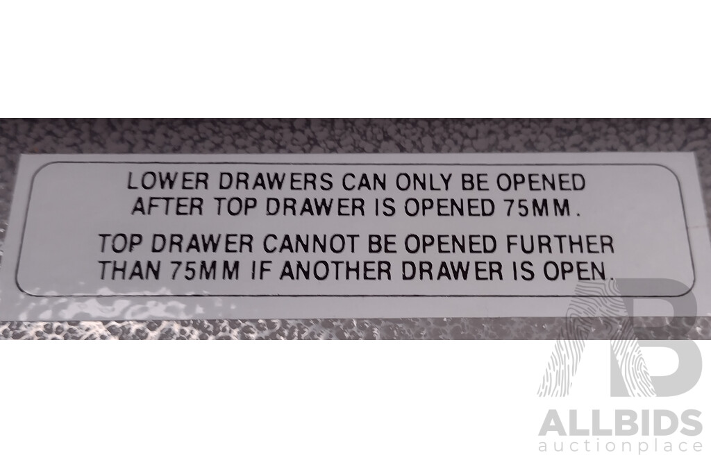 FileGuard Class C 4-Drawer Security Filing Cabinet W/ Key & Metal File Dividers