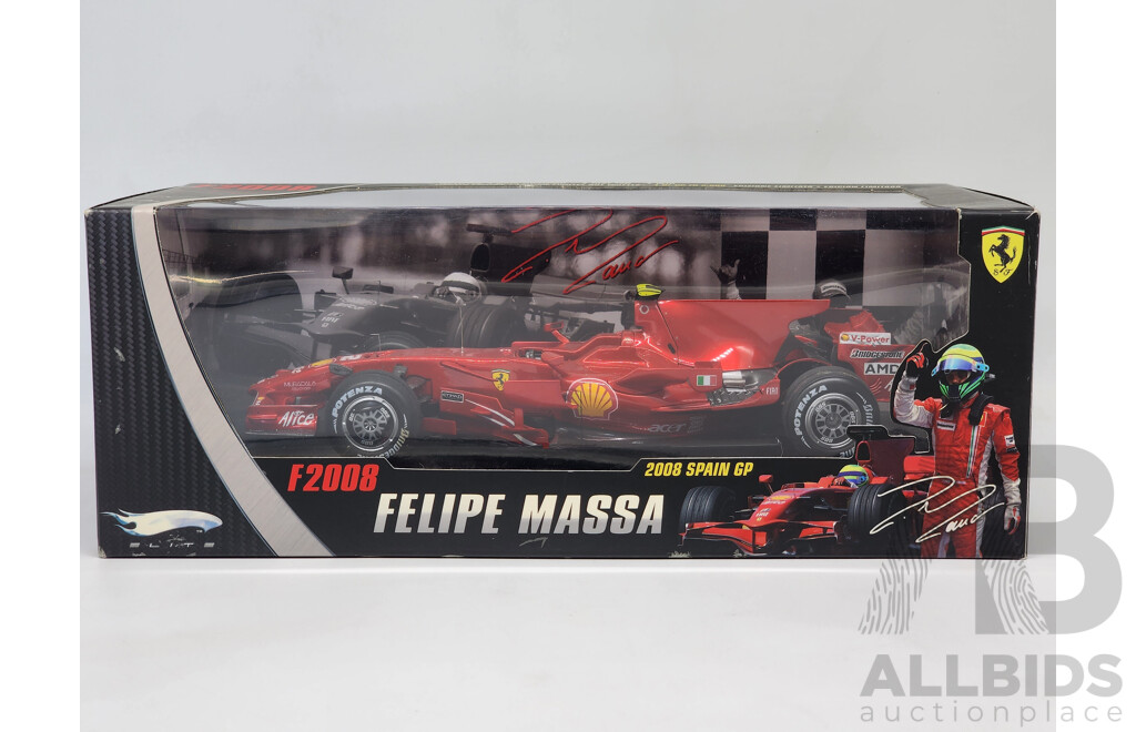 ミニカー Hot Wheels Ferrari F2008 Felipe Massa Hot Wheels Elite 2008 Ferrari F2008 - Lot 1510279 | ALLBIDS