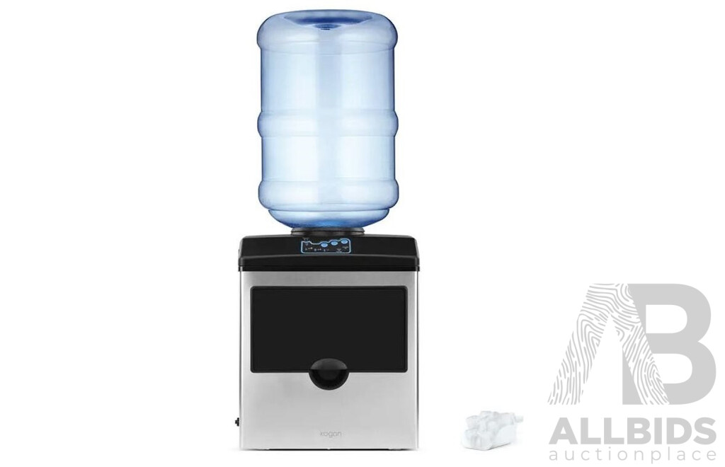 Kogan 2-in-1 Commercial Ice Cube Maker and Water Dispenser - ORP $279.00