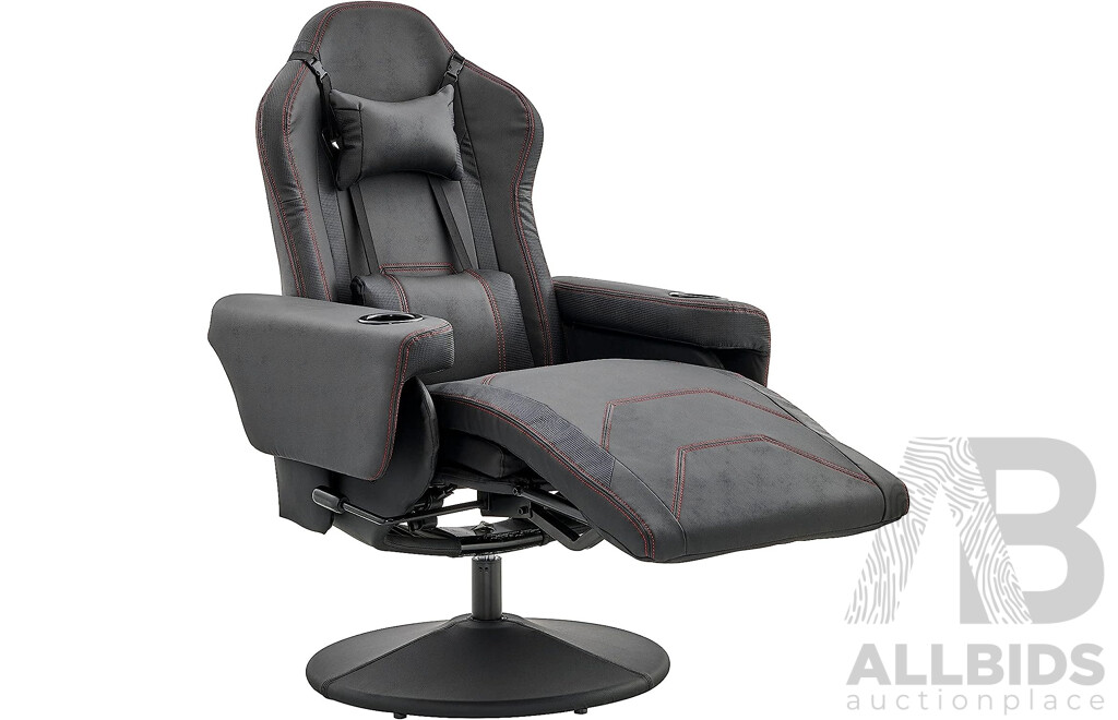 Ergolux Hotshot Recliner Gaming Chair (Black) - ORP $269.00