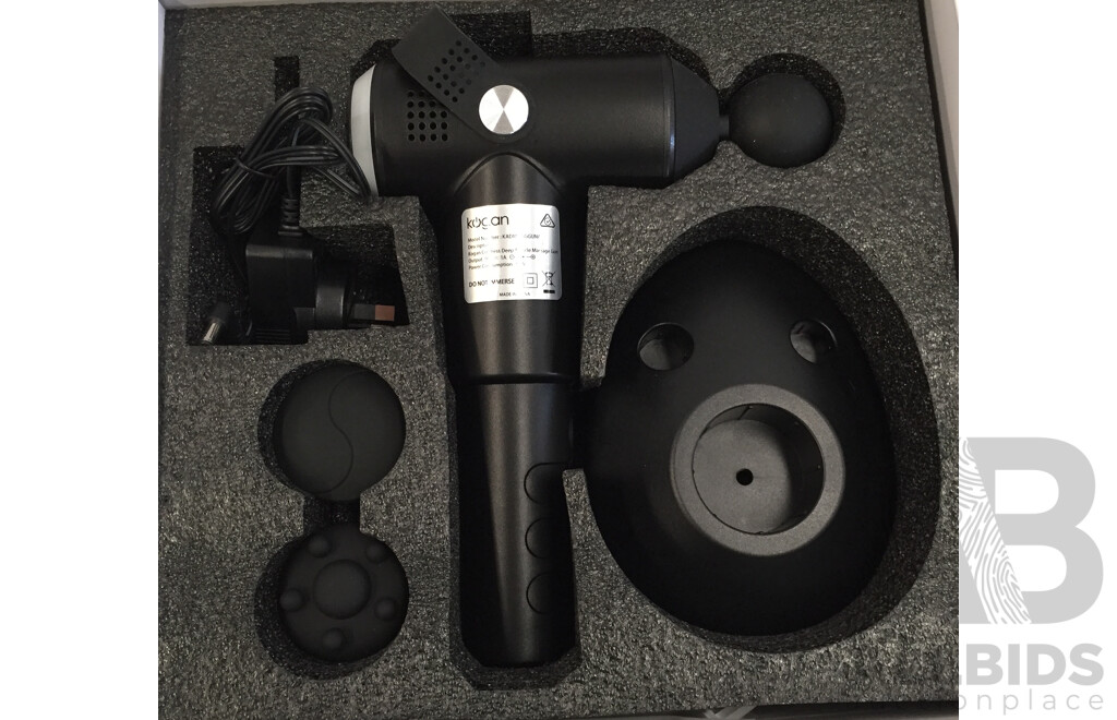 Kogan Cool Mist Humidifier and Kogan Cordless Deep Muscle Massage Gun - Lot of 2 - Total ORP $165.99