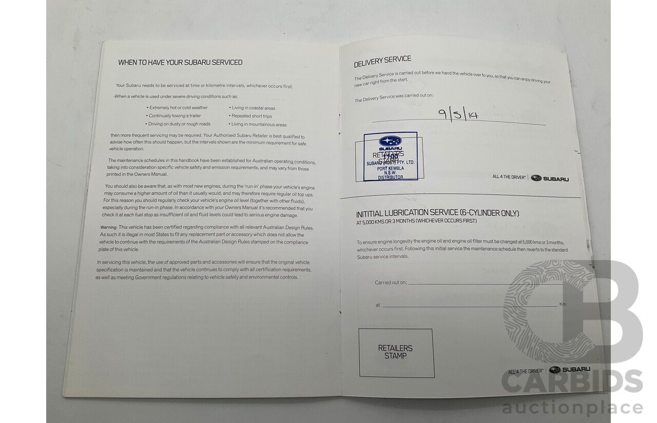 5/2014 Subaru Forester 2.5i-S MY14 4d Wagon White 2.5L