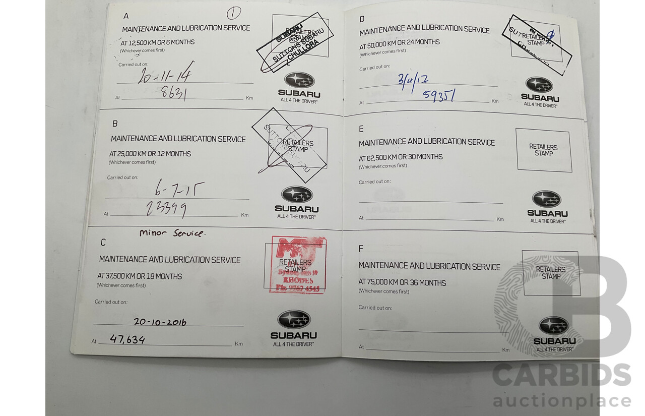 5/2014 Subaru Forester 2.5i-S MY14 4d Wagon White 2.5L