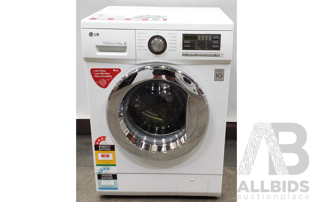 LG Direct Drive Inverter 7.5 Kg Front Loader Washing Machine