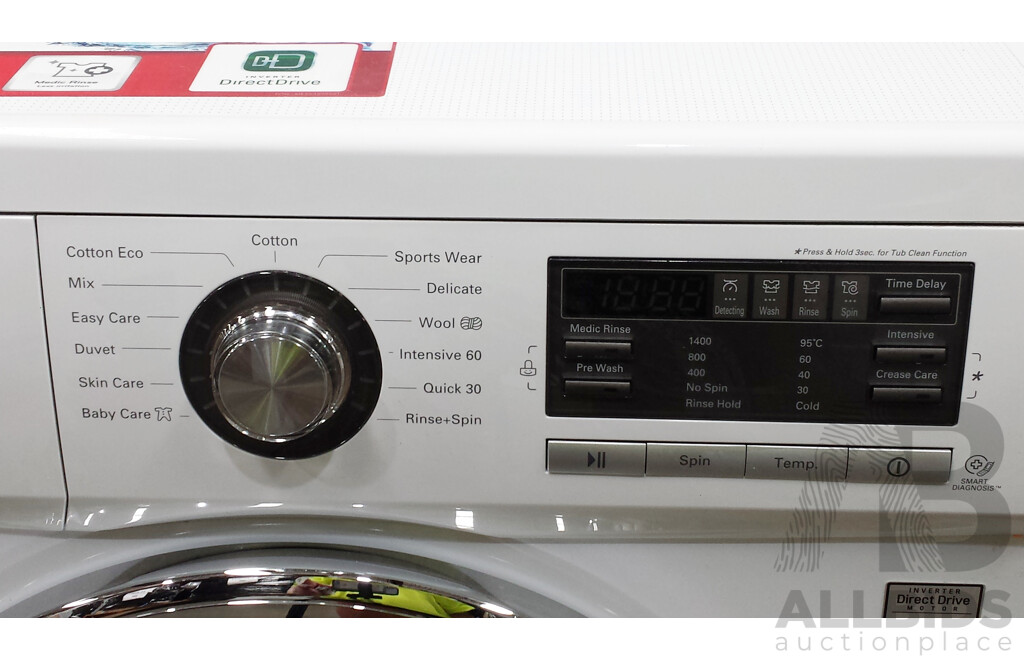 LG Direct Drive Inverter 7.5 Kg Front Loader Washing Machine