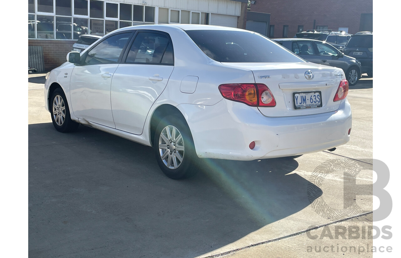 2/2009 Toyota Corolla Ascent ZRE152R MY09 4d Sedan White 1.8L