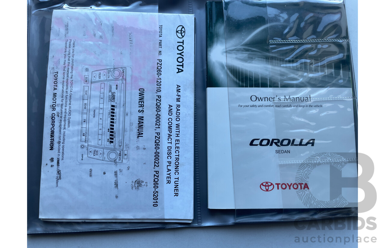 2/2009 Toyota Corolla Ascent ZRE152R MY09 4d Sedan White 1.8L