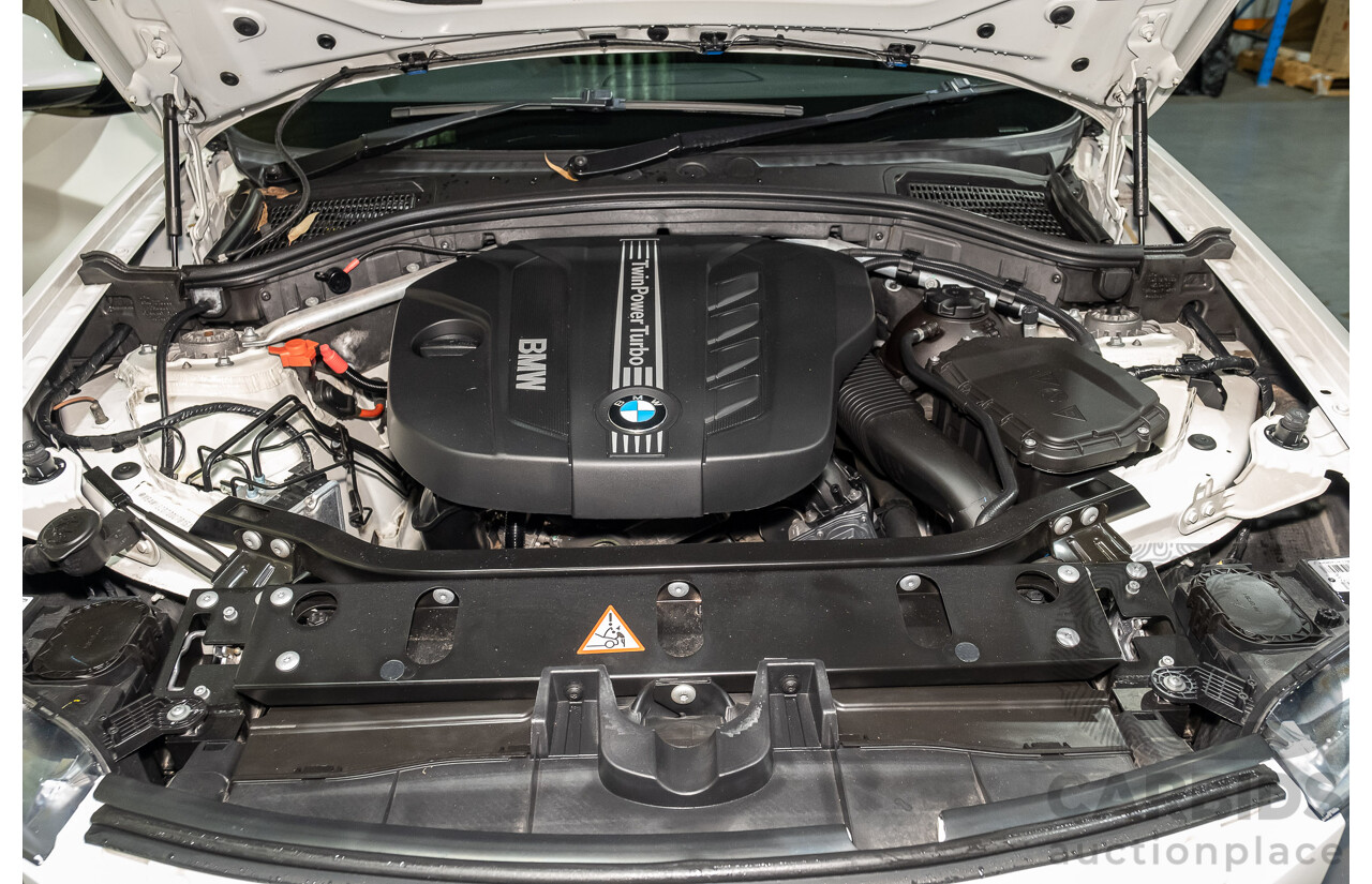 11/2013 BMW X3 X-drive 20d M-Sport F25 MY13 4d Wagon White Turbo Diesel 2.0L