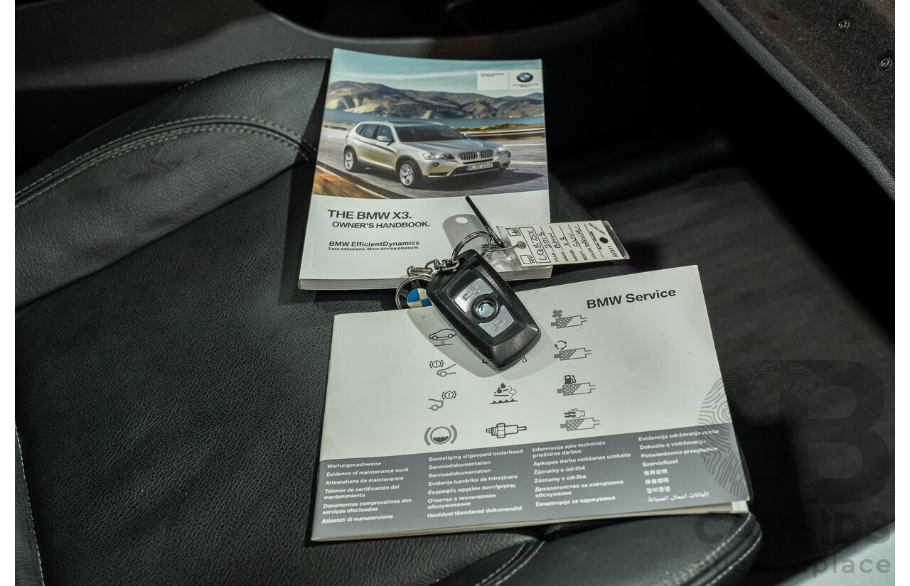 11/2013 BMW X3 X-drive 20d M-Sport F25 MY13 4d Wagon White Turbo Diesel 2.0L