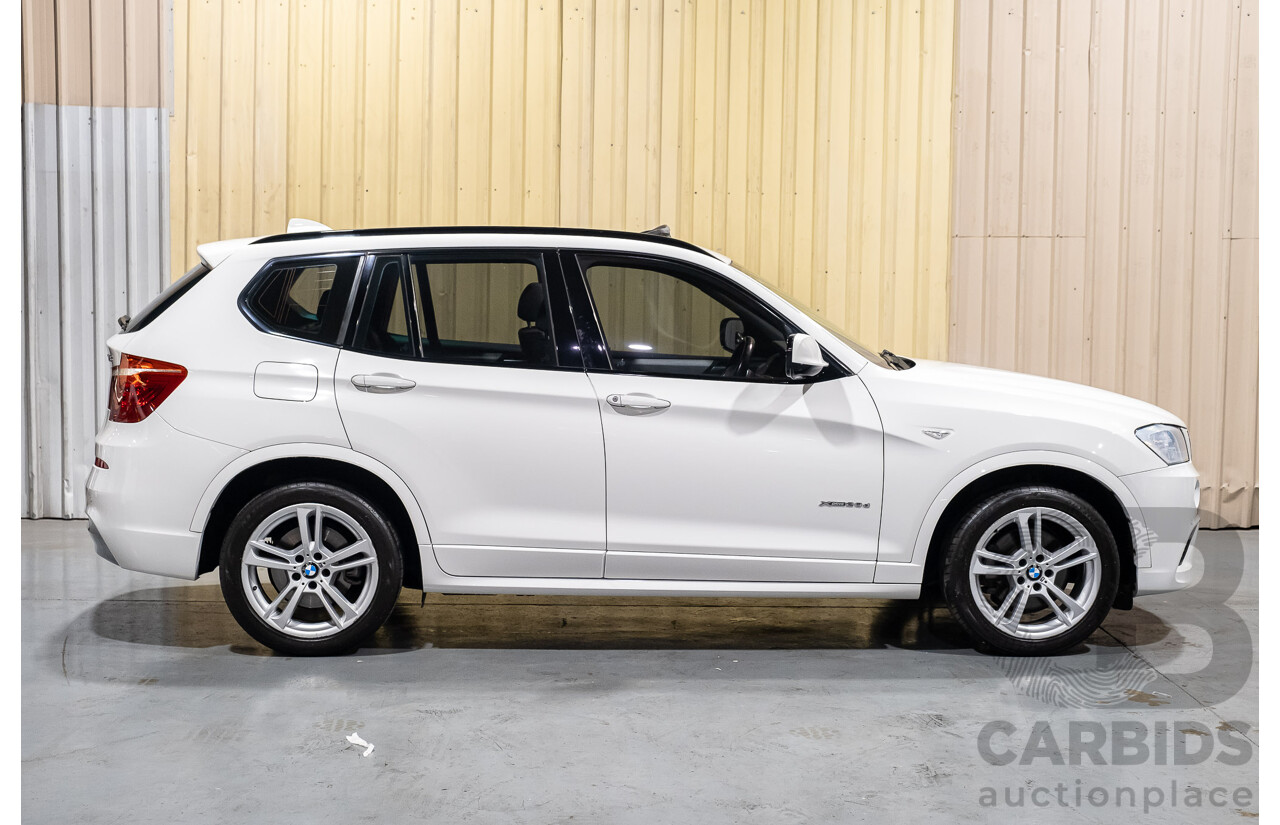 11/2013 BMW X3 X-drive 20d M-Sport F25 MY13 4d Wagon White Turbo Diesel 2.0L