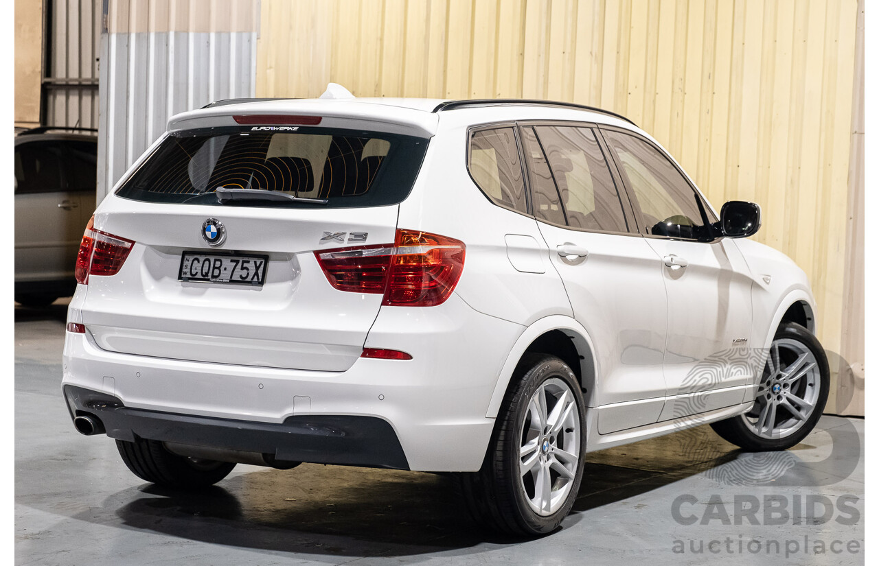 11/2013 BMW X3 X-drive 20d M-Sport F25 MY13 4d Wagon White Turbo Diesel 2.0L