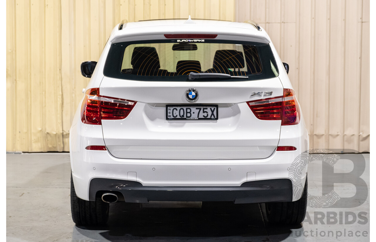 11/2013 BMW X3 X-drive 20d M-Sport F25 MY13 4d Wagon White Turbo Diesel 2.0L