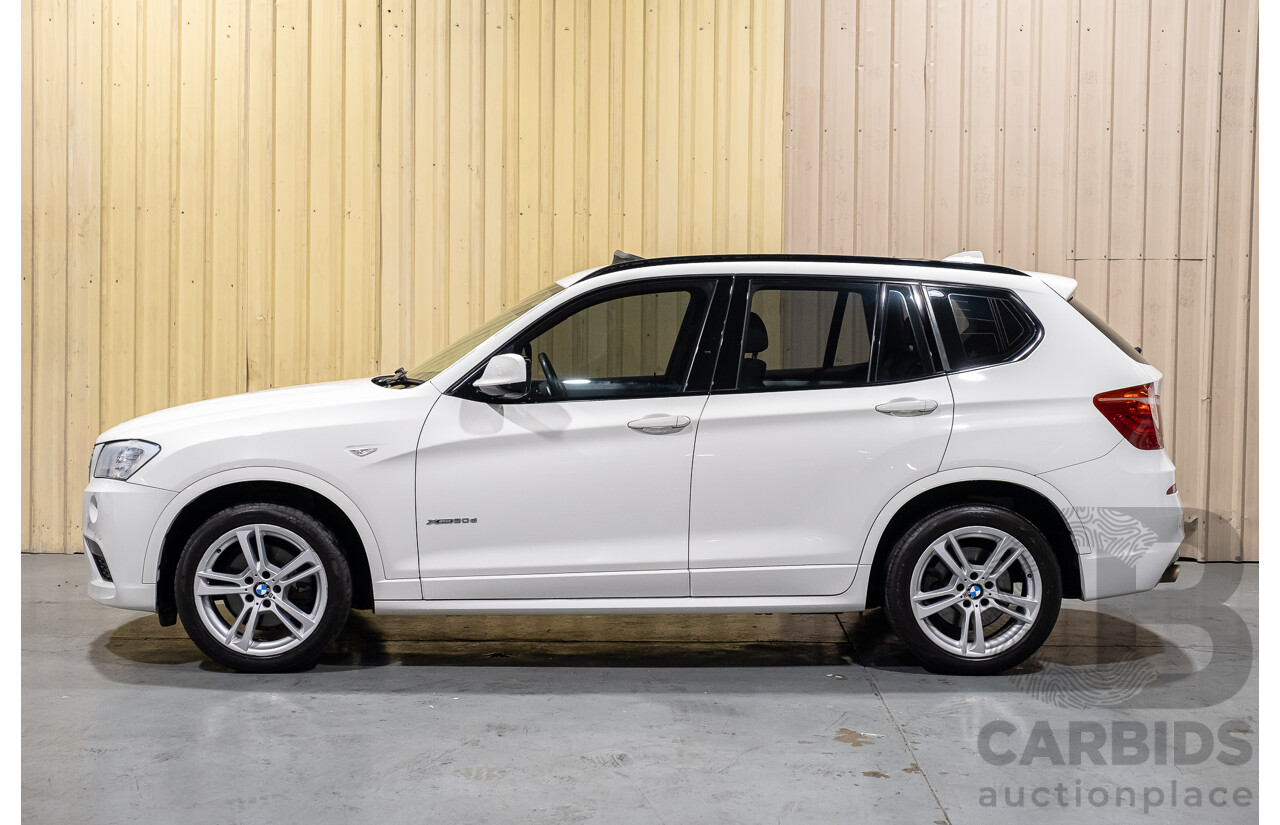 11/2013 BMW X3 X-drive 20d M-Sport F25 MY13 4d Wagon White Turbo Diesel 2.0L