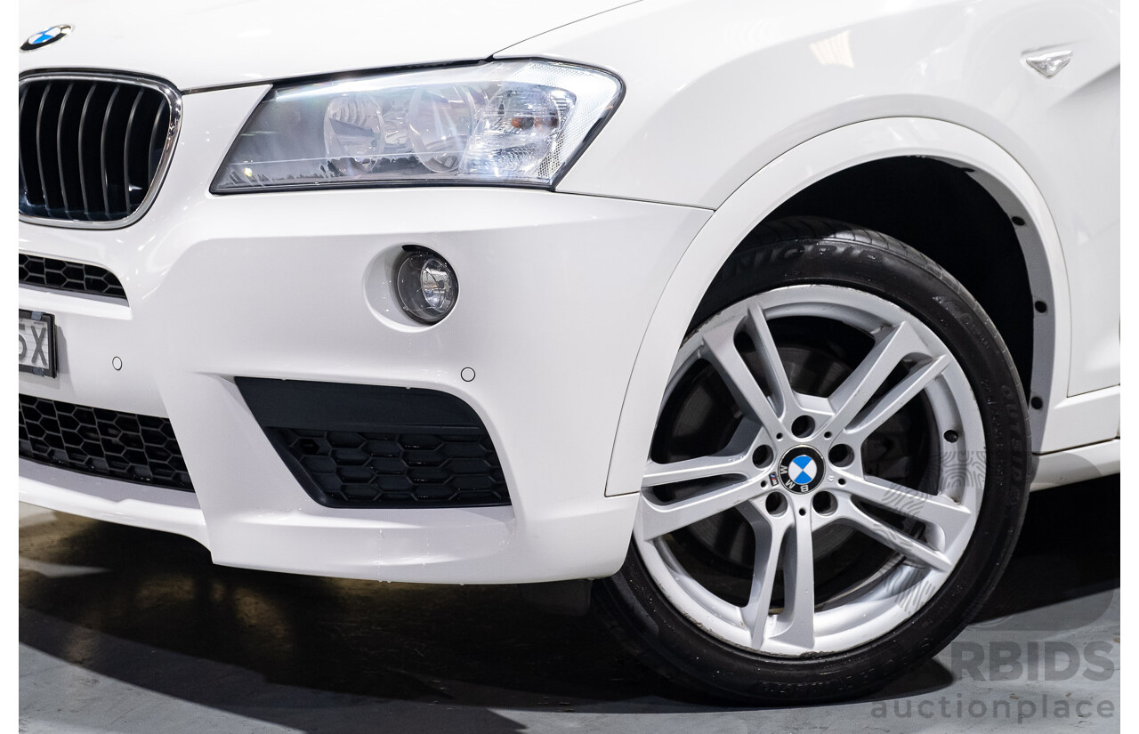 11/2013 BMW X3 X-drive 20d M-Sport F25 MY13 4d Wagon White Turbo Diesel 2.0L