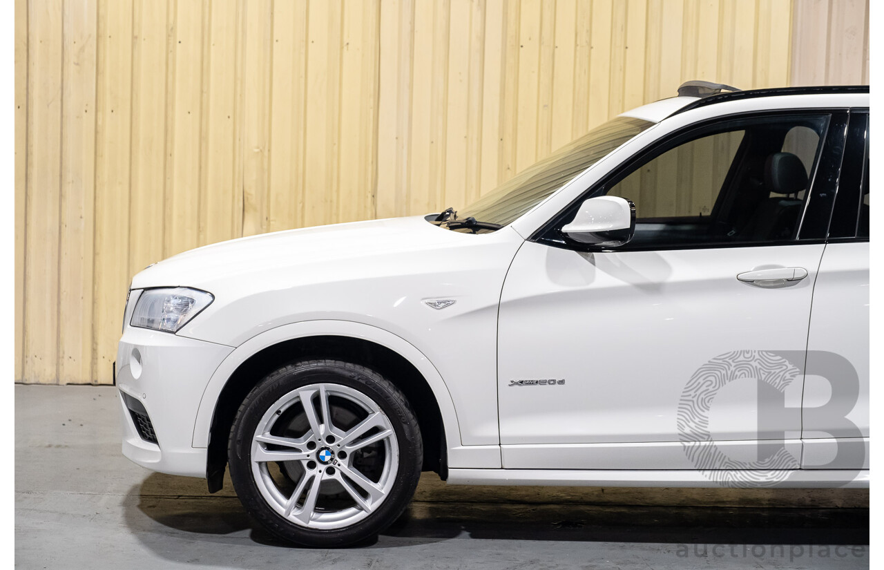 11/2013 BMW X3 X-drive 20d M-Sport F25 MY13 4d Wagon White Turbo Diesel 2.0L