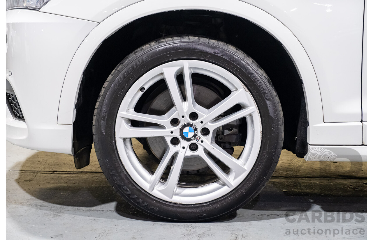 11/2013 BMW X3 X-drive 20d M-Sport F25 MY13 4d Wagon White Turbo Diesel 2.0L