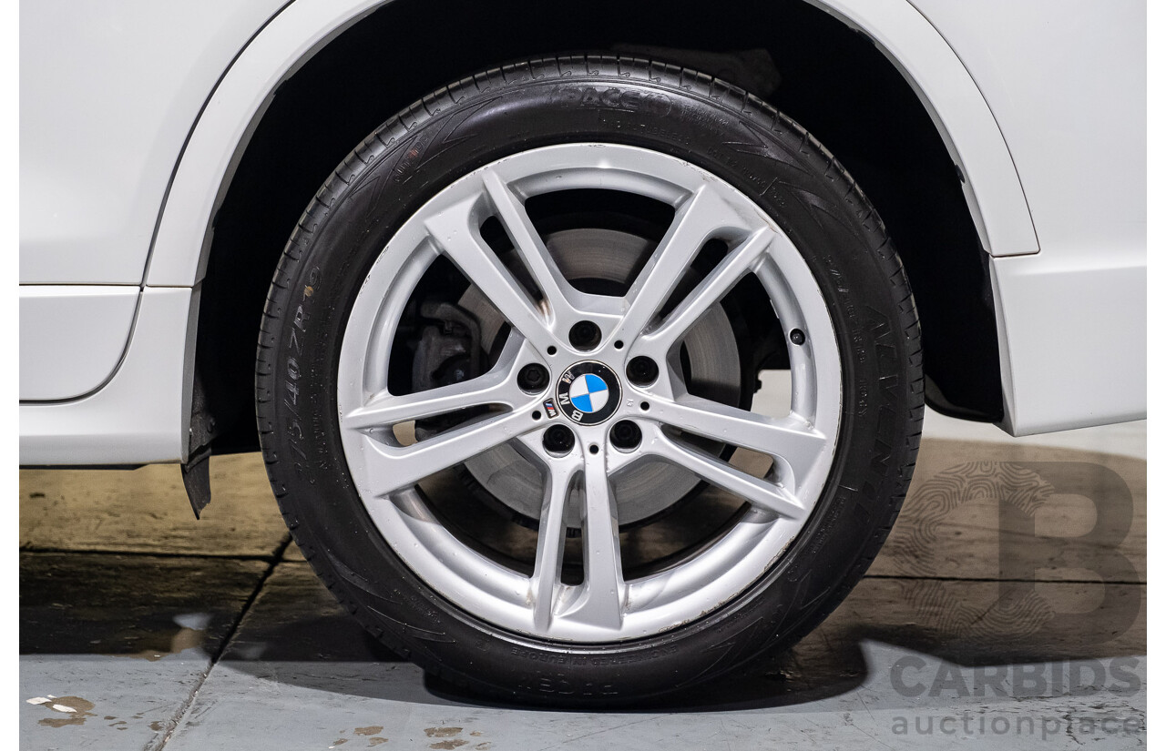 11/2013 BMW X3 X-drive 20d M-Sport F25 MY13 4d Wagon White Turbo Diesel 2.0L