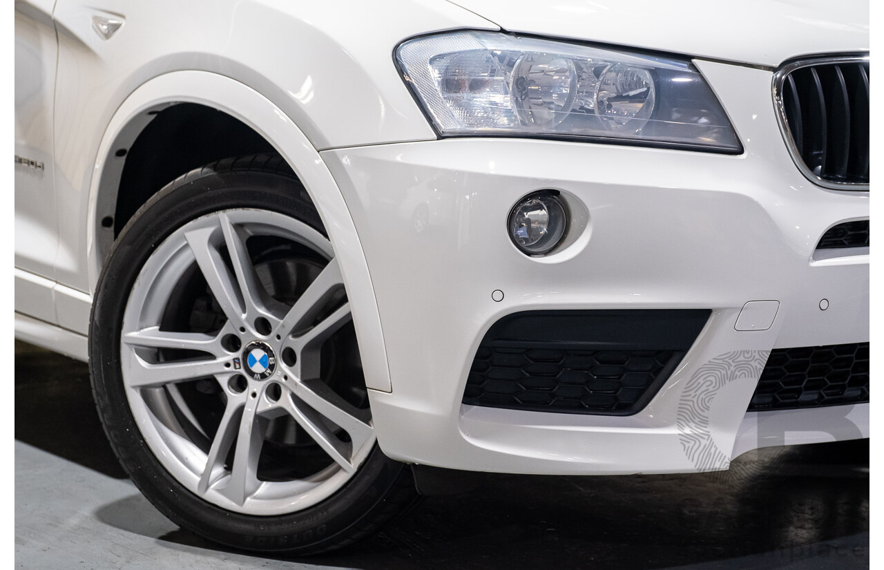 11/2013 BMW X3 X-drive 20d M-Sport F25 MY13 4d Wagon White Turbo Diesel 2.0L