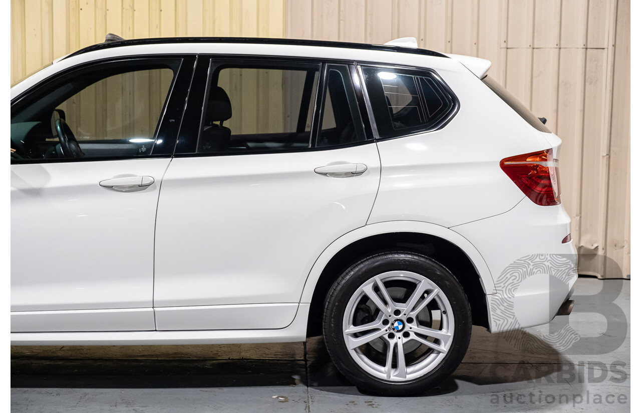 11/2013 BMW X3 X-drive 20d M-Sport F25 MY13 4d Wagon White Turbo Diesel 2.0L