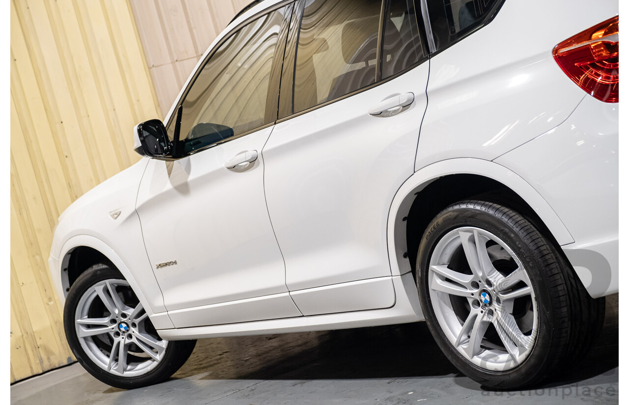 11/2013 BMW X3 X-drive 20d M-Sport F25 MY13 4d Wagon White Turbo Diesel 2.0L