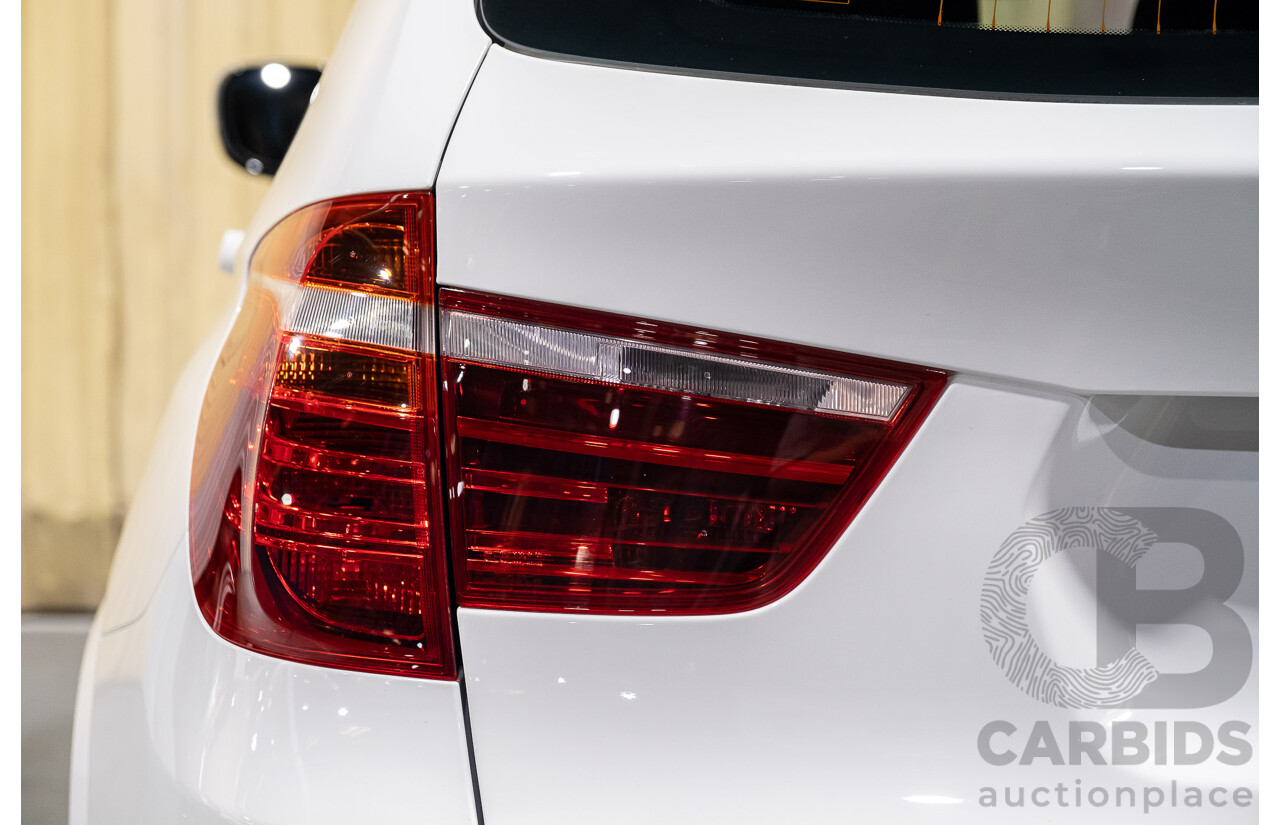 11/2013 BMW X3 X-drive 20d M-Sport F25 MY13 4d Wagon White Turbo Diesel 2.0L