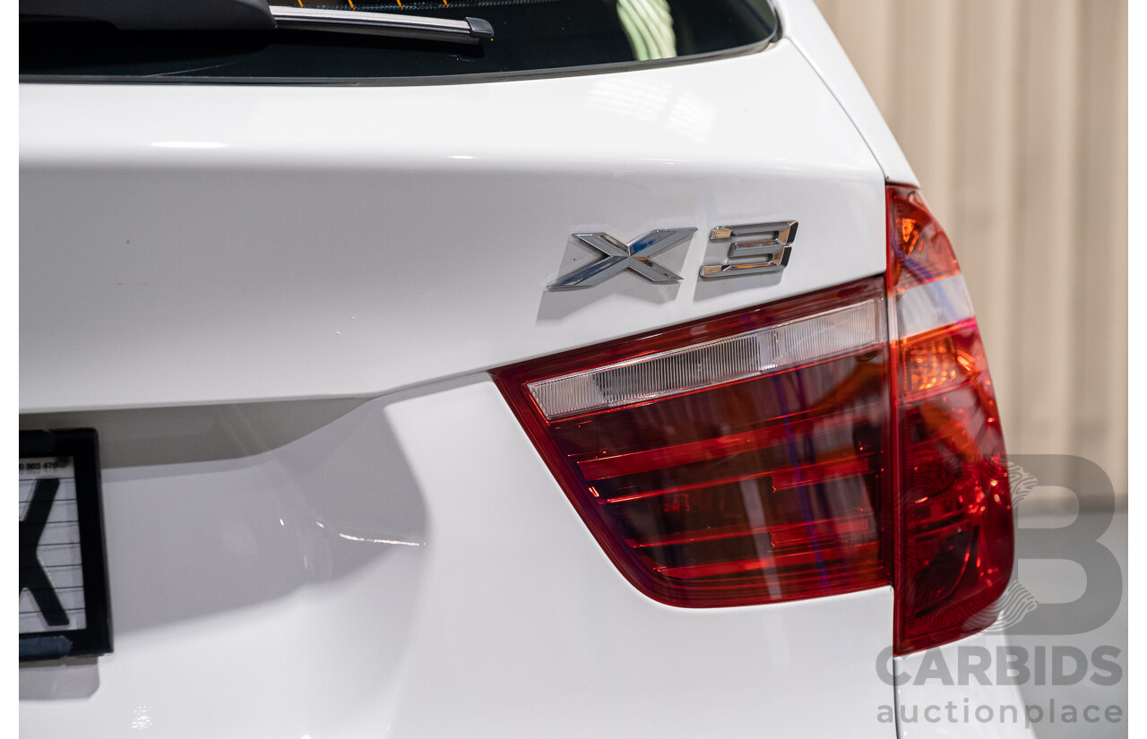 11/2013 BMW X3 X-drive 20d M-Sport F25 MY13 4d Wagon White Turbo Diesel 2.0L