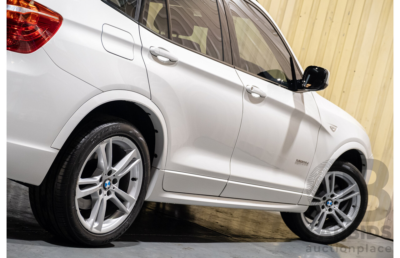 11/2013 BMW X3 X-drive 20d M-Sport F25 MY13 4d Wagon White Turbo Diesel 2.0L